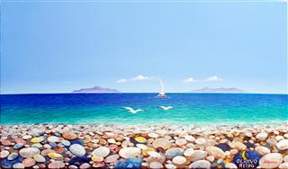 thalassa votsala glaroi pinakas zografikis Giorgos Sidiropoulos zografos artist